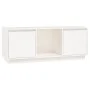 Mueble para TV de madera maciza de pino blanco 110,5x35x44 cm de vidaXL, Muebles TV - Ref: Foro24-814340, Precio: 82,58 €, De...