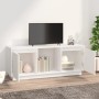 Mueble para TV de madera maciza de pino blanco 110,5x35x44 cm de vidaXL, Muebles TV - Ref: Foro24-814340, Precio: 83,64 €, De...