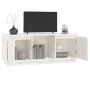 Mueble para TV de madera maciza de pino blanco 110,5x35x44 cm de vidaXL, Muebles TV - Ref: Foro24-814340, Precio: 82,58 €, De...