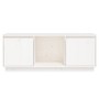Mueble para TV de madera maciza de pino blanco 110,5x35x44 cm de vidaXL, Muebles TV - Ref: Foro24-814340, Precio: 83,64 €, De...