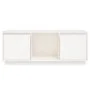 Mueble para TV de madera maciza de pino blanco 110,5x35x44 cm de vidaXL, Muebles TV - Ref: Foro24-814340, Precio: 82,58 €, De...