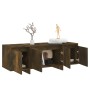 Mueble de TV madera contrachapada roble ahumado 120x30x40,5 cm de vidaXL, Muebles TV - Ref: Foro24-813050, Precio: 76,79 €, D...