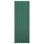 Paneles de tejado 12 unidades acero recubierto verde 100x36 cm de vidaXL, Tejas y baldosas para techo - Ref: Foro24-319142, P...