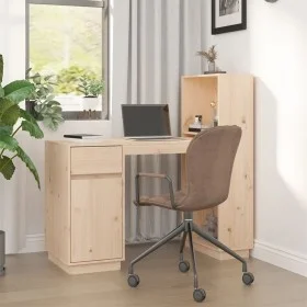 Escritorio de madera maciza de pino 110x53x117 cm de vidaXL, Escritorios - Ref: Foro24-814509, Precio: 153,66 €, Descuento: %
