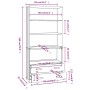 Aparador HAMAR madera de pino maciza gris claro de vidaXL, Aparadores - Ref: Foro24-3100937, Precio: 176,59 €, Descuento: %