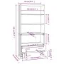 Aparador HAMAR madera de pino maciza gris claro de vidaXL, Aparadores - Ref: Foro24-3100937, Precio: 174,19 €, Descuento: %