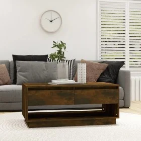 Mesa de centro madera de ingeniería roble ahumado 102,5x55x44cm de vidaXL, Mesas de centro - Ref: Foro24-812978, Precio: 71,2...