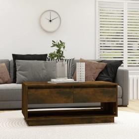 Mesa de centro madera de ingeniería roble ahumado 102,5x55x44cm de vidaXL, Mesas de centro - Ref: Foro24-812978, Precio: 72,0...