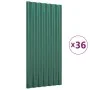 Dachpaneele 36 Einheiten grün beschichteter Stahl 80x36 cm von vidaXL, Dachziegel und Dachziegel - Ref: Foro24-319138, Preis:...
