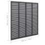 Valla de lamas WPC gris 180x180 cm de vidaXL, Paneles de vallas - Ref: Foro24-318107, Precio: 200,15 €, Descuento: %