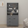 Aparador HAMAR madera de pino maciza gris oscuro de vidaXL, Aparadores - Ref: Foro24-3100924, Precio: 259,34 €, Descuento: %