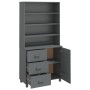 Aparador HAMAR madera de pino maciza gris oscuro de vidaXL, Aparadores - Ref: Foro24-3100924, Precio: 259,34 €, Descuento: %