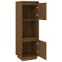 Aparador alto de madera maciza de pino marrón miel 38x35x117 cm de vidaXL, Aparadores - Ref: Foro24-814362, Precio: 61,83 €, ...