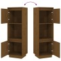 Aparador alto de madera maciza de pino marrón miel 38x35x117 cm de vidaXL, Aparadores - Ref: Foro24-814362, Precio: 61,83 €, ...