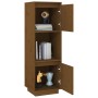 Aparador alto de madera maciza de pino marrón miel 38x35x117 cm de vidaXL, Aparadores - Ref: Foro24-814362, Precio: 61,83 €, ...