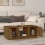 Solid pine wood honey brown coffee table 110x50x40 cm by vidaXL, Coffee table - Ref: Foro24-814427, Price: 88,21 €, Discount: %