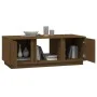 Solid pine wood honey brown coffee table 110x50x40 cm by vidaXL, Coffee table - Ref: Foro24-814427, Price: 88,21 €, Discount: %