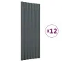 Dachpaneele 12 Einheiten anthrazitbeschichteter Stahl 100x36 cm von vidaXL, Dachziegel und Dachziegel - Ref: Foro24-319145, P...