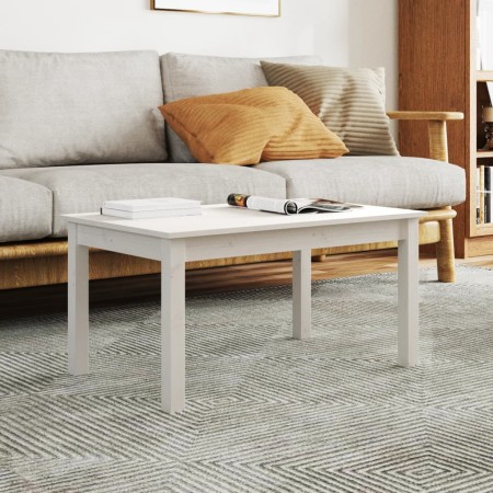 Mesa de centro de madera maciza de pino blanco 80x50x40 cm de vidaXL, Mesas de centro - Ref: Foro24-814280, Precio: 59,81 €, ...