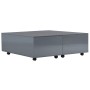 Mesa de centro gris brillo 100x100x35 cm en Mesas de centro | Comprar online en Foru.es