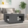 Solid gray pine wood coffee table 60x61x32.5 cm by vidaXL, Coffee table - Ref: Foro24-814531, Price: 82,16 €, Discount: %