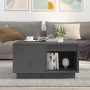 Mesa de centro de madera maciza de pino gris 60x61x32,5 cm de vidaXL, Mesas de centro - Ref: Foro24-814531, Precio: 83,49 €, ...