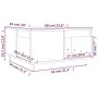 Solid gray pine wood coffee table 60x61x32.5 cm by vidaXL, Coffee table - Ref: Foro24-814531, Price: 82,16 €, Discount: %
