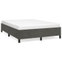 Estructura de cama de terciopelo gris oscuro 140x200 cm de vidaXL, Camas y somieres - Ref: Foro24-347325, Precio: 111,50 €, D...