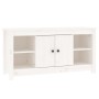 Mueble para TV de madera maciza de pino blanco 103x36,5x52 cm de vidaXL, Muebles TV - Ref: Foro24-814575, Precio: 95,71 €, De...