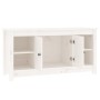 Mueble para TV de madera maciza de pino blanco 103x36,5x52 cm de vidaXL, Muebles TV - Ref: Foro24-814575, Precio: 95,71 €, De...