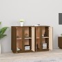Aparador de madera maciza de pino marrón miel 120x35x80 cm de vidaXL, Aparadores - Ref: Foro24-814497, Precio: 152,84 €, Desc...