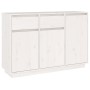 Aparador de madera maciza de pino blanco 110x34x75 cm de vidaXL, Aparadores - Ref: Foro24-814330, Precio: 155,85 €, Descuento: %