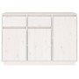 Aparador de madera maciza de pino blanco 110x34x75 cm de vidaXL, Aparadores - Ref: Foro24-814330, Precio: 155,85 €, Descuento: %