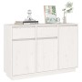 Aparador de madera maciza de pino blanco 110x34x75 cm de vidaXL, Aparadores - Ref: Foro24-814330, Precio: 155,85 €, Descuento: %