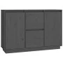 Aparador de madera maciza de pino gris 111x34x75 cm de vidaXL, Aparadores - Ref: Foro24-814311, Precio: 158,69 €, Descuento: %