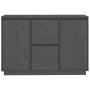 Aparador de madera maciza de pino gris 111x34x75 cm de vidaXL, Aparadores - Ref: Foro24-814311, Precio: 160,70 €, Descuento: %
