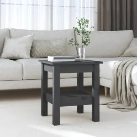 Mesa de centro de madera maciza de pino gris 35x35x40 cm de vidaXL, Mesas de centro - Ref: Foro24-814261, Precio: 37,23 €, De...