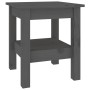 Mesa de centro de madera maciza de pino gris 35x35x40 cm de vidaXL, Mesas de centro - Ref: Foro24-814261, Precio: 37,66 €, De...