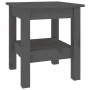 Mesa de centro de madera maciza de pino gris 35x35x40 cm de vidaXL, Mesas de centro - Ref: Foro24-814261, Precio: 37,23 €, De...
