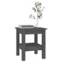 Mesa de centro de madera maciza de pino gris 35x35x40 cm de vidaXL, Mesas de centro - Ref: Foro24-814261, Precio: 37,66 €, De...