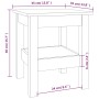 Mesa de centro de madera maciza de pino gris 35x35x40 cm de vidaXL, Mesas de centro - Ref: Foro24-814261, Precio: 37,66 €, De...