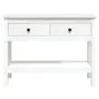 Mesa consola de madera maciza de pino blanco 100x35x75 cm de vidaXL, Mesas auxiliares - Ref: Foro24-814625, Precio: 111,31 €,...