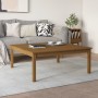 Mesa de centro madera maciza de pino marrón miel 100x100x40 cm de vidaXL, Mesas de centro - Ref: Foro24-814292, Precio: 91,58...