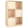 Aparador alto de madera maciza de pino 74x35x117 cm de vidaXL, Aparadores - Ref: Foro24-814364, Precio: 106,25 €, Descuento: %