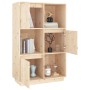 Aparador alto de madera maciza de pino 74x35x117 cm de vidaXL, Aparadores - Ref: Foro24-814364, Precio: 107,24 €, Descuento: %