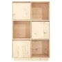 Aparador alto de madera maciza de pino 74x35x117 cm de vidaXL, Aparadores - Ref: Foro24-814364, Precio: 106,25 €, Descuento: %