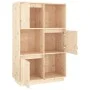 Aparador alto de madera maciza de pino 74x35x117 cm de vidaXL, Aparadores - Ref: Foro24-814364, Precio: 106,25 €, Descuento: %