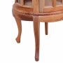 Armario vitrina de madera maciza de caoba natural 50x50x76 cm en Mesas auxiliares | Comprar online en Foru.es