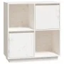 Aparador de madera maciza de pino blanco 74x35x80 cm de vidaXL, Aparadores - Ref: Foro24-814350, Precio: 62,25 €, Descuento: %