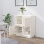Aparador de madera maciza de pino blanco 74x35x80 cm de vidaXL, Aparadores - Ref: Foro24-814350, Precio: 62,25 €, Descuento: %